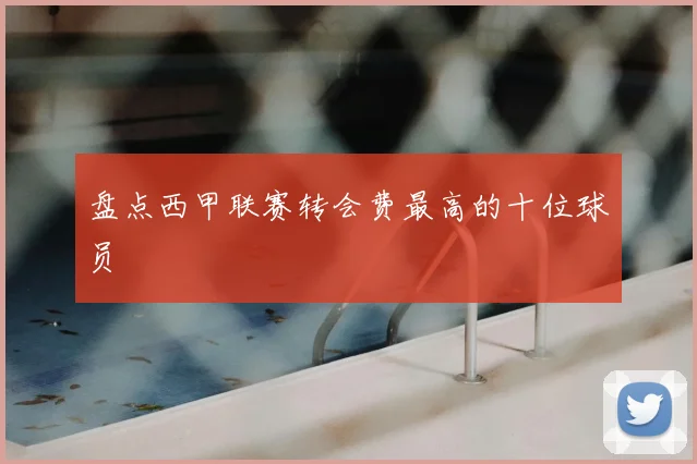 盘点西甲联赛转会费最高的十位球员